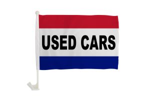 Used Cars (RWB) Single-Sided Car Flag