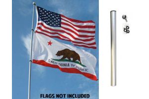 16ft Fiberglass Telescoping Flag Pole