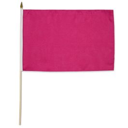 Magenta Solid Color 12x18in Stick Flag | Flags Importer | Blank ...